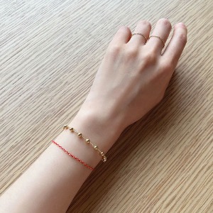 Silver925] Red Gold Br